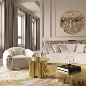 Sofás de Alta Calidad para Sala de Estar, Color Beige, Muebles de Foshan para el Hogar, Villas y Mansiones de Lujo, BOCAS-SF-04-SOLEIL, Personalizables - Product Image 4