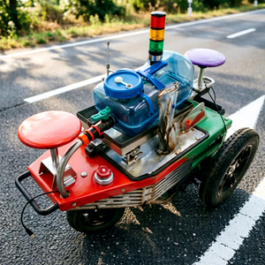 Robot de marquage routier autonome avec GNSS RTK de haute précision, machine de traçage de lignes de précision au niveau CM - Product Image 3