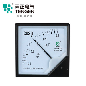 Tianzheng Electric 42L6 S Pointer Power Factor Meter 380V 100V Three Phase <b>Electrical</b> Measuring <b>Instrument</b> - Product Image 3