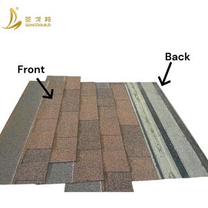 Tuiles de toiture en asphalte laminé en fibre de verre colorées - Imperméables, durables, résistantes à la chaleur, fabriquées à la <span class=keywords><strong>machine</strong></span>, modernes, traditionnelles, 20-30 - Product Image 3