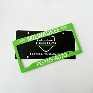 Cubierta <span class=keywords><strong>de</strong></span> Matrícula Personalizada con Logotipo en Relieve, Marco <span class=keywords><strong>de</strong></span> Matrícula <span class=keywords><strong>de</strong></span> Metal y Plástico ABS, Marco <span class=keywords><strong>de</strong></span> Matrícula al por Mayor - Product Image 4