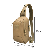 Sac bandoulière tactique imperméable pour homme, dernière conception, ajustable, pour pistolet dissimulé, sac de poitrine croisé, entièrement personnalisable en usine