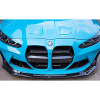 Grille avant en fibre de carbone sèche style CSL pour BMW G80 G82 G83 M3 M4 2021+ sans grille centrale ACC