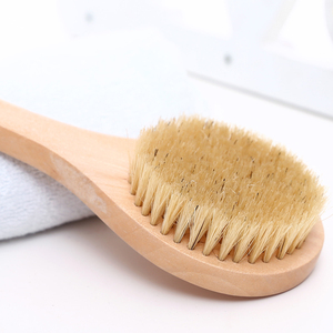 Best Quality 25cm Wooden Handle Natural Body Massage <strong>Brush</strong> Oval-Shaped <strong>Back</strong> Shower <strong>Brush</strong> - Product Image 4