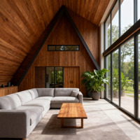 Maisons triangulaires modernes Maison en bois à cadre en A pour appartement Cottage préfabriqué