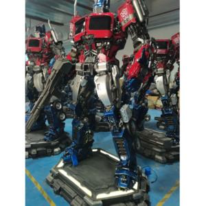 ขายดี! รูปปั้นทรานส์ฟอร์เมอร์สขนาดใหญ่ ออพติมัส ไพรม์ ขนาดเท่าคนจริง หุ่นยนต์ขนาดเท่าคนจริง ประติมากรรมไฟเบอร์กลาส ของตกแต่งบ้าน - Product Image 5