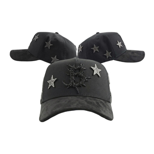 หมวกบาร์บาสแท้คุณภาพดี หมวกโครมปักลาย 3 มิติ ปีกโค้งแบบดิสเทรส หมวกเบสบอล หมวกบาร์บาสแท้ - Product Image 3