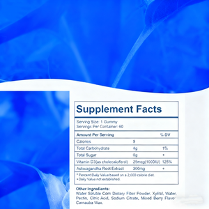 Produttori OEM Vendono Direttamente Integratori Alimentari di Alta Qualità, Integratore di Ashwagandha, Caramelle Gommose Vitaminiche Marchio Proprio - Product Image 5