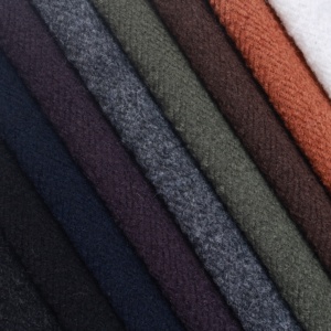 Mềm Mại Và Bền Dệt 55% Len/31.5% Poly/13.5% <span class=keywords><strong>Rayon</strong></span> Vải Cho Chất Lượng Cao Phụ Nữ Phù Hợp Với Boys 'Hàng May Mặc Và Ăn Mặc Làm - Product Image 1