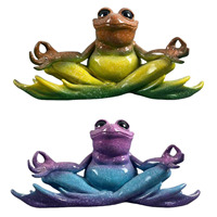 Nouveauté : Figurines Artisanales de Vieil Homme Méditant et Grenouille – Décorations Artisanales pour la Maison, le Jardin et l'Extérieur