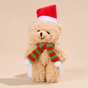 CE custom small dolls teddy bear with cloth shear supper soft plush material cheap teddy bear plush toys