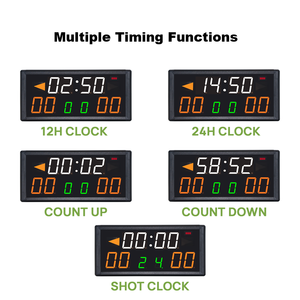 Temporizador de Tiros con Cuenta Regresiva Multifunción Recargable GANXIN, Marcador Digital LED Portátil con Control Remoto para Deportes Múltiples - Product Image 3