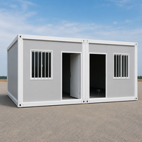 Maison modulaire ignifuge pour chantier de construction, bureau temporaire, dortoir pour travailleurs, maison préfabriquée en kit à vendre