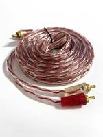 Câble répartiteur audio 1RCA mâle vers 2RCA femelle, plaqué or, pour autoradio, signal RCA HIFI