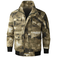 Ensemble uniforme tactique d'entraînement en polyester camouflage personnalisé pour hommes, respirant et résistant à l'usure, pour activités de plein air