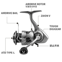 DAIW EXCELER LT 5BB Spinning Moulinet De Pêche Poignée Amovible 5.3:1 Gear Ratio Moulinet De Pêche
