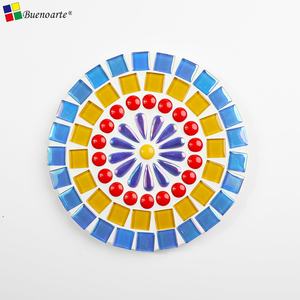 Mosaïque céramique moderne irisée en forme de goutte d'eau, artisanat DIY, 3 tailles, fleurs, pièces de mosaïque, œuvre d'art, cadres photo, tasses, pots de fleurs - Product Image 2