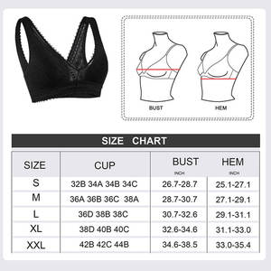 Soutien-gorge Sexy Women Fancy extraíble acolchado Plunge Cutout Deep V Push up Sexy Lace Bralette Top Bra - Product Image 6