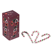 OEM/ODM – Bonbons en gros à la menthe poivrée, sucettes colorées aux fruits, bonbons durs en boîte cadeau personnalisée pour la décoration de Noël