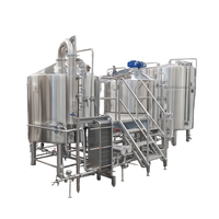 Cuve à Pression Automatique de Haute Qualité 2000L-5000L en Acier Inoxydable 304 Certifiée CE ISO pour la Production de Bière, Soudure TIG à 100%
