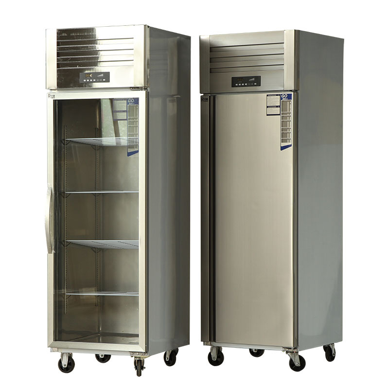Single Doors Stainless Steel Kitchen Fridge