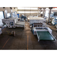 Ligne de production de fours de thermocollage entièrement automatiques pour non-tissés, type à air chaud, pour la fabrication de rembourrage de matelas en polyester