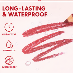 Crayon à lèvres naturel minéral anti-adhésif avec gloss et marqueur de positionnement pour tatouage des lèvres, pour un look naturel, logo personnalisé - Product Image 4