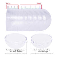Boule de Noël transparente DIY de haute qualité, en plastique, remplissable, ornement suspendu pour arbre de Noël, décoration pour la maison, mariage, fête