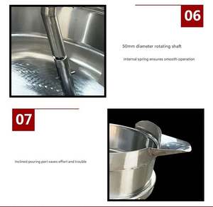 Gran olla de acero inoxidable totalmente automática para restaurante, máquina de cocina planetaria para hacer mermeladas y freír carne - Product Image 6