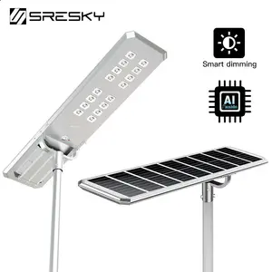 SRESKY 100w 200w led solar street light outdoor waterproof ip65 led street lamp smart light for garden yard road