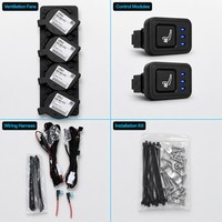 Kit de Ventilación para Asientos de Coche con 4 Ventiladores, Control de 3 Velocidades, Sistema de Refrigeración Universal de 12V, Arnés de Cableado Completo, Conexión Plug and Play para Todos los Vehículos