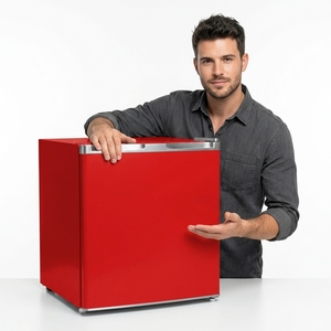 BC-46 Vente directe d'usine, mini réfrigérateur électrique portable <span class=keywords><strong>pas</strong></span> <span class=keywords><strong>cher</strong></span>, à poser sur <span class=keywords><strong>table</strong></span>, une seule porte, 46L, usage hôtelier, CE CB RoHS GS - Product Image 1