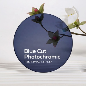1.61 ASP UV420 Óculos Fotocromáticas Lentes Menos Cinza Marrom Anti Azul Bloco Luz Resina Lente Visibilidade Óptica