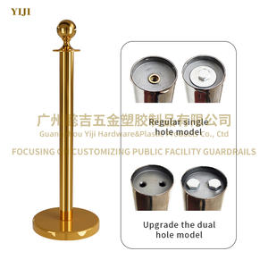 Barriera di Sicurezza per Controllo Folla, Ringhiera con Corda, Pali con Corda per Separazione - Product Image 4