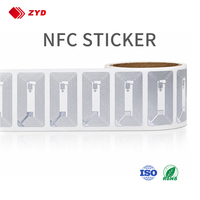 Étiquette NFC passive 14443A 13,56 MHz RFID, étiquette adhésive imprimable avec logo personnalisé, rouleau d'autocollants en vrac pour le suivi en entrepôt