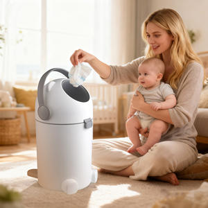 Cubo de Basura de Plástico de Lujo de 10L, Color Rosa, con Forma de Animal, para Oficina, Baño, Cocina, Autosellante, Sin Contacto, para Pañales de Bebé, con Tapa - Product Image 2