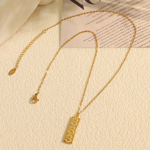 สร้อยคอแฟชั่นใหม่ กันน้ำ ทอง 18k สแตนเลส <span class=keywords><strong>ประ</strong></span>ดับเพชรซิรคอน ตัวเลขเทวดา 111 ถึง 999 สำหรับผู้หญิง - Product Image 5