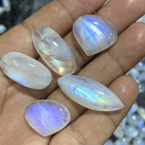 Pierres de pierre de lune arc-en-ciel naturelles certifiées AAAA de haute qualité pour bijoux de type IG - Product Image 2