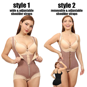 Faja Moldeadora Elegante, Levanta Glúteos, Powernet Colombiano, Compresión Extra, Tanga <span class=keywords><strong>con</strong></span> Cierre de Gancho, Varillas, Tirantes Ajustables - Product Image 1