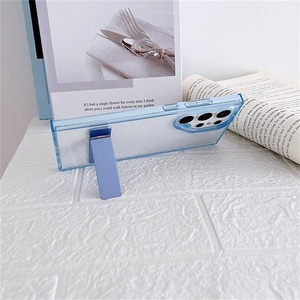 Custodia rigida trasparente per PC per <span class=keywords><strong>Samsung</strong></span> Galaxy S23 <span class=keywords><strong>Ultra</strong></span> <span class=keywords><strong>S22</strong></span> S21 S24, custodia per telefono con supporto laterale antiurto - Product Image 2