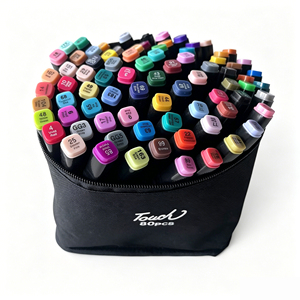 Marcadores de Doble Punta para Arte, Pintura con Alcohol, Dibujo, 80 Colores, Set de Dibujo, Colores Vibrantes, para Niños y Adultos - Product Image 2