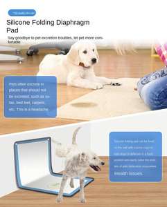 Almohadillas de orina de silicona <span class=keywords><strong>para</strong></span> <span class=keywords><strong>perros</strong></span>, plegables, modernas, ecológicas, fáciles de limpiar, diseño rectangular <span class=keywords><strong>para</strong></span> el cuidado de mascotas, sala de estar y uso al aire libre - Product Image 3