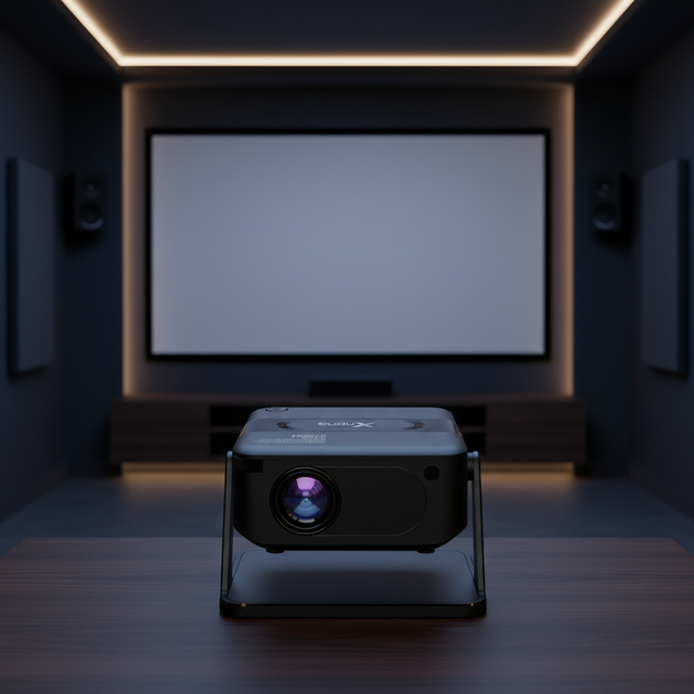 2026 Ultra-High-Definition 8K 3D Ready LCD Portable Projector Built-in Battery 2500 Lumens Integrated PTZ Android 9 Auto Focus