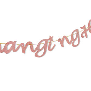 Verres en or rose Pop the pour le champagne <span class=keywords><strong>Elle</strong></span> change de nom Bannière en papier pailleté Fournitures de décoration pour enterrement de vie de garçon - Product Image 4