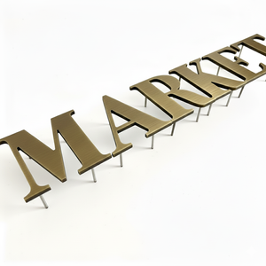 Letrero <span class=keywords><strong>de</strong></span> Letras <span class=keywords><strong>de</strong></span> Metal Pintado con Nombre <span class=keywords><strong>de</strong></span> Empresa <span class=keywords><strong>en</strong></span> Acero Inoxidable Personalizado, Letrero <span class=keywords><strong>de</strong></span> Letras Acrílicas con Luz LED No Luminosa para Tienda - Product Image 6