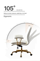 Meilleure vente chaise de bureau de luxe simple chaise d'ordinateur à domicile multicolore en option chaise de bureau en cuir
