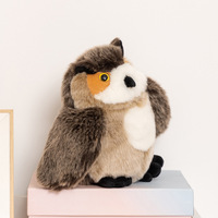 Peluche Hibou à Poils Longs Réaliste – Personnalisable et Vente en Gros – Jouet Animal Ultra Doux en Tissu Cousu Délicat – Décoration de Maison et Cadeaux de Fêtes