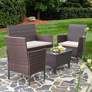 Goedkope 4 Stuks Rotan Rieten Buiten Meubilair Verkoop Set Patio Tuin Rotan Sofa Outdoor Rotan Meubels