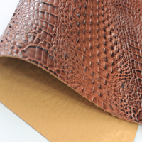 Tissu en cuir PVC effet crocodile, cuir synthétique gaufré pour sacs et sacs à main