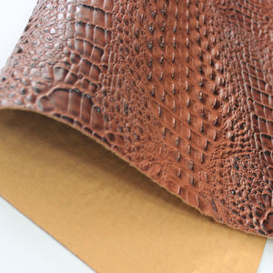 Çanta ayakkabı için sıcak satış timsah tahıl parlak kabartmalı sentetik vinil PVC deri malzeme - Product Image 4